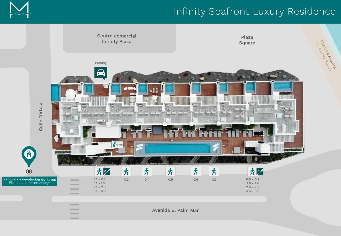 Huis in Arona - Infinity 0.8 LUXE SEA VIEW 2B