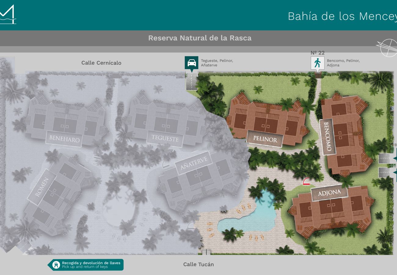 Huis in Arona - Bahia - Bencomo 1.2 Partial SEA VIEW & NATURE RESE